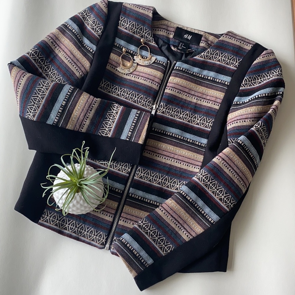 H&M printed blazer